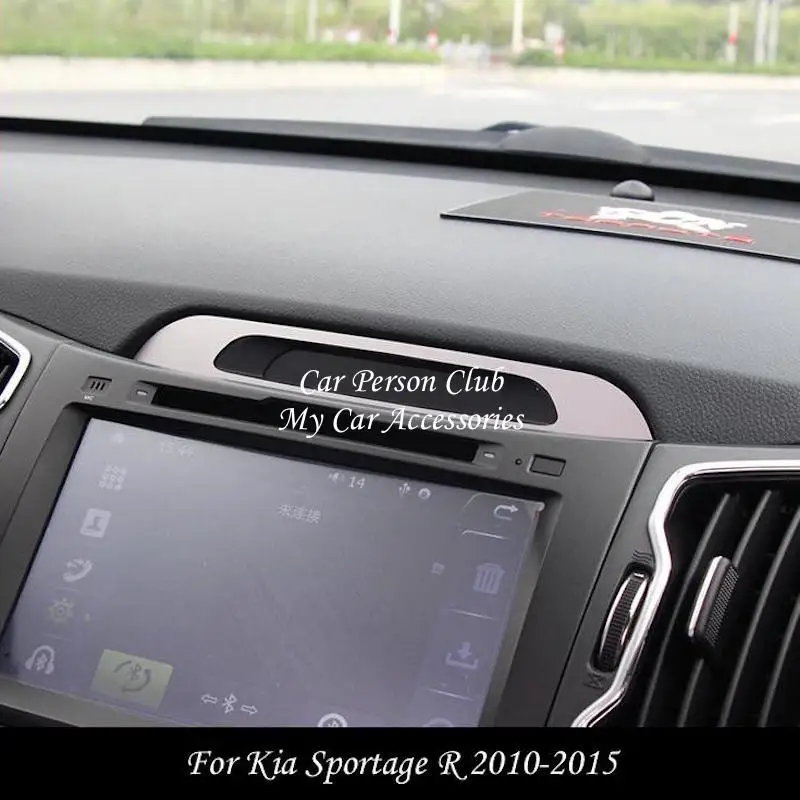 Центральная консоль для KIA Sportage R 2010 2015 с блестками|Хромирование| |