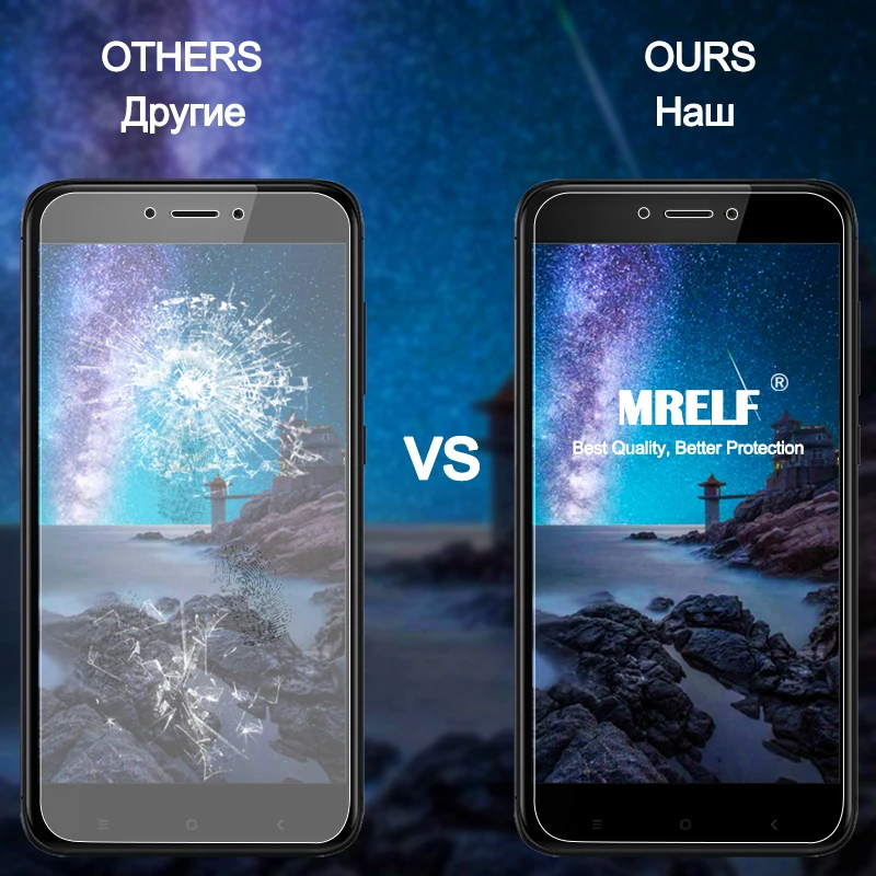 MRELF закаленное стекло для Xiaomi Redmi 4X Защита экрана телефона Защитное