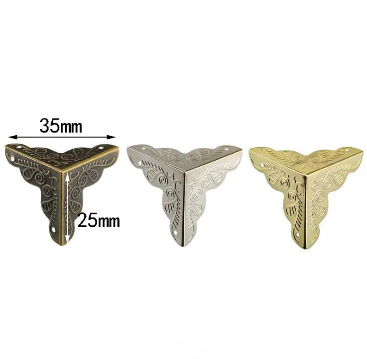 Бронзовый цвет желтый белый три вида цвета Классическая посылка уголок с краями