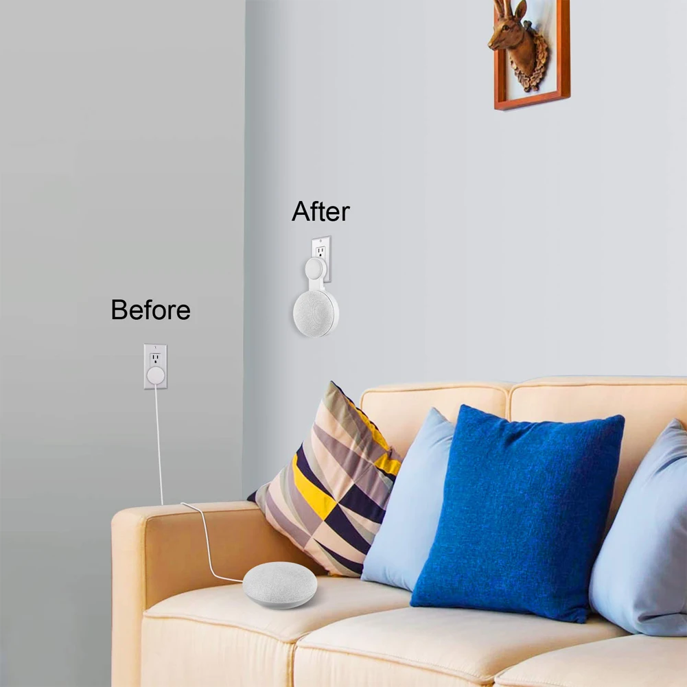 Розетка настенное крепление Стенд Вешалка держатель для Google Home Мини голосовой помощник