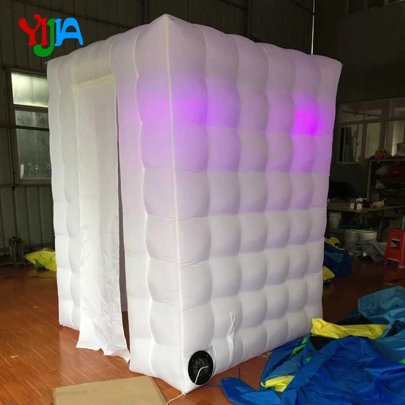 Красивая маленькая кабина 1 8 м надувная фотобудка светодиодный ными лампочками