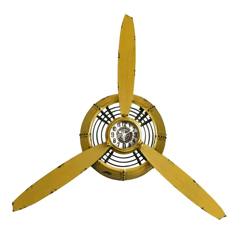 Металлический Самолет Пропеллер скульптура статуя домашний Декор стены статуи