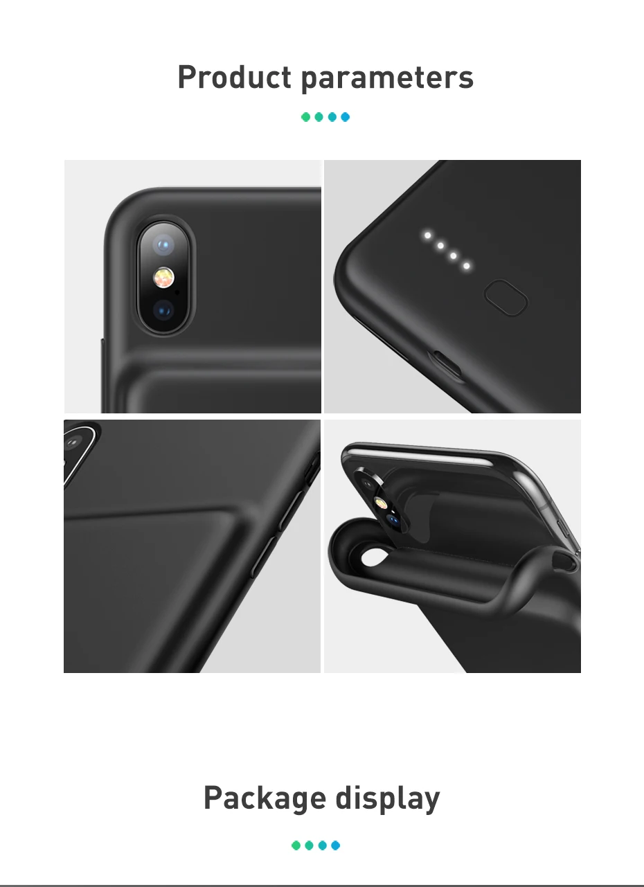 Baseus, 3300 мА/ч, чехол, зарядное устройство для телефона iPhone X/XS, XR, XS Max, чехол для аккумулятора, чехол для зарядного устройства, чехол для мобильного телефона