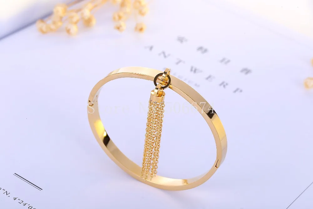 Женские браслеты из нержавеющей стали высококачественные брендовые с