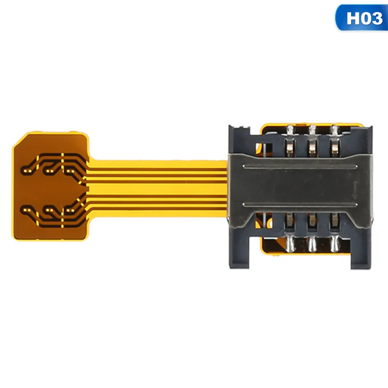 H03 nano to mini sim Универсальный TF Гибридный Sim слот двойной sim-карты адаптер Micro SD удлинитель Nano Cato Android телефон для Xiaomi для HuaWei - Цвет: H03 nano to mini sim