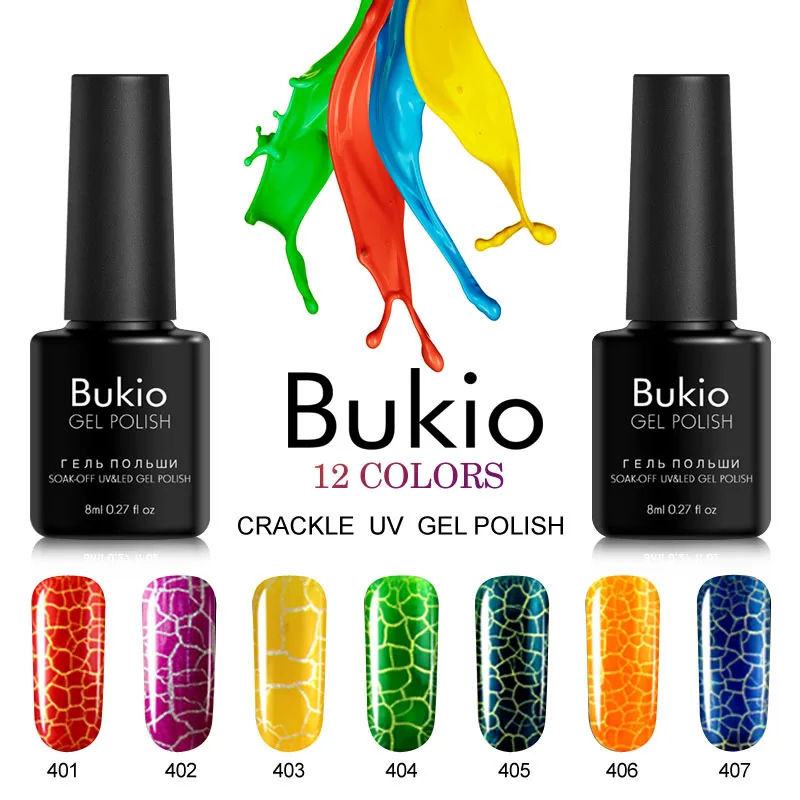 Bukio Primer for Nails Crackle Gel Lacquer Enamel Semi Permanent Varnish Nail Art Novelties Polish Sale | Красота и здоровье