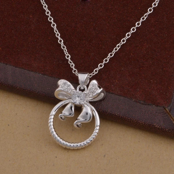 wholesale silver plated Fashion jewelry chains necklace pendant WN-1476 | Украшения и аксессуары