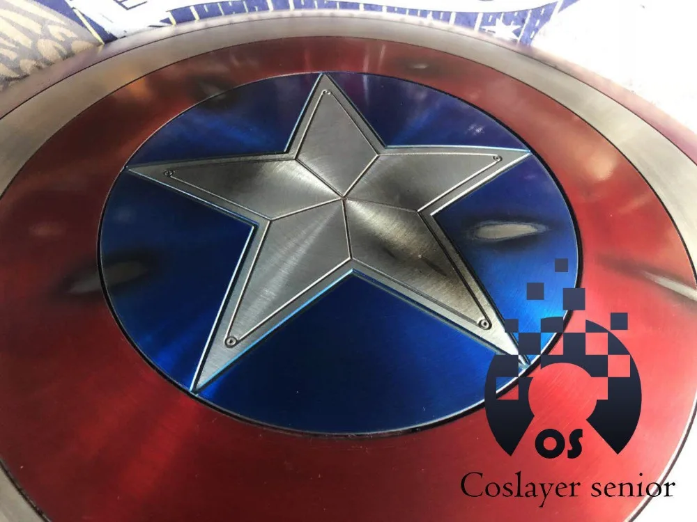 Новая версия 57 см щит капитана Америки 1:1 Steve Rogers Алюминиевый металлический для