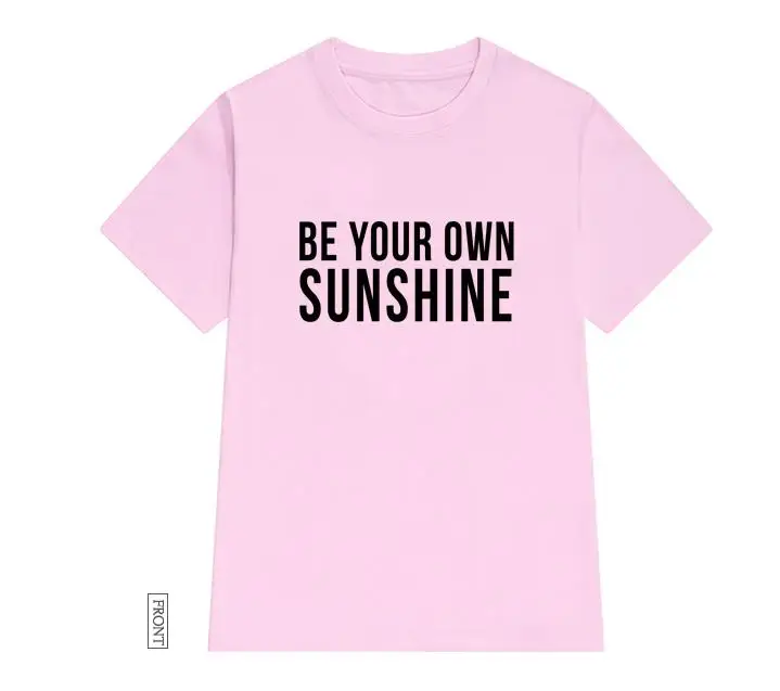 Женская футболка с надписью be your own sunshine | одежда