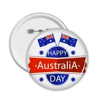 australia city landmark skyscrapers sydney opera house silhouette watercolor round pins badge button clothing decoration 5pcs
