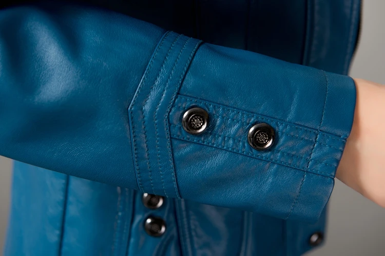 2017 New Leather Jackets Women Autumn Winter Full Hoodies Slim Windproof Outwear Motorcycle Plus Size L-5XL H284 | Женская одежда
