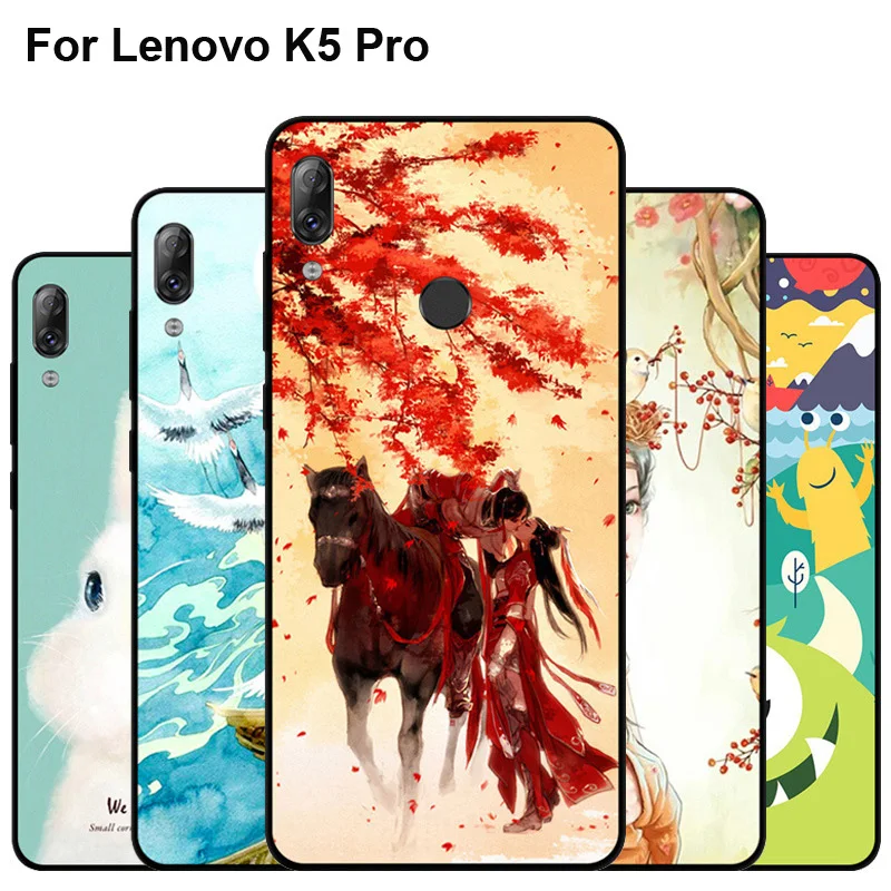 Чехол для Lenovo K5 Pro мягкий силиконовый чехол-накладка из ТПУ Для K5Pro L38041 защитный