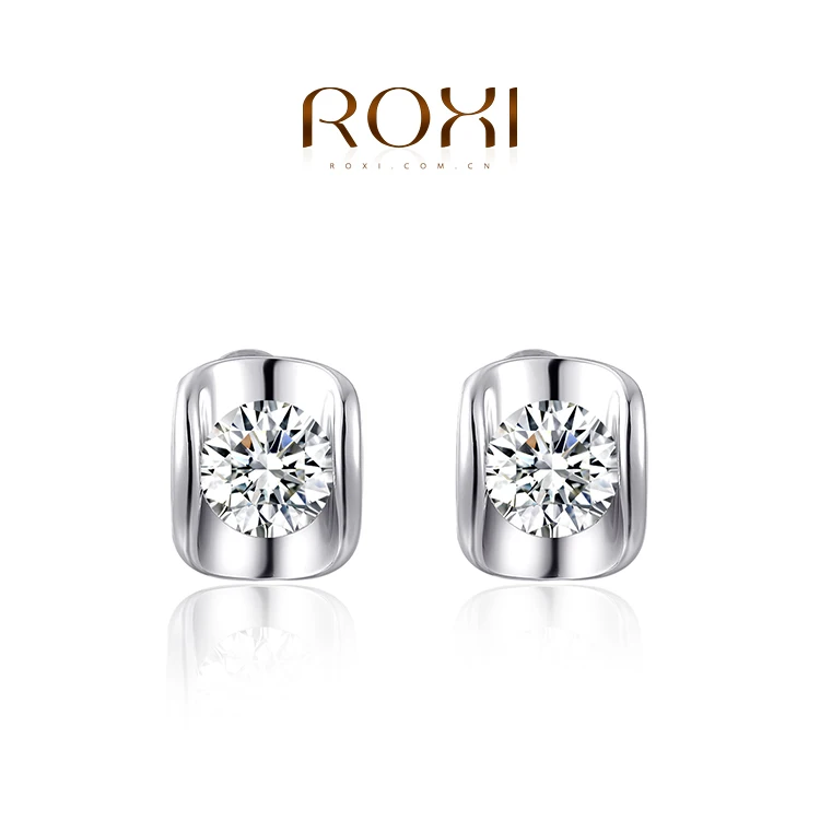 Roxi 2014 ювелирные изделия бренд один большой круглый серьги с бриллиантами женская