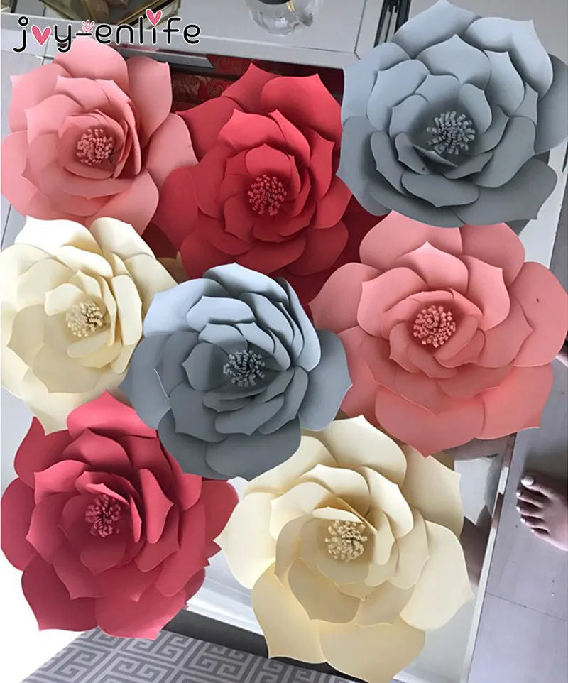 Joy-enlife 1 шт. 30/40 см DIY Бумага цветы фон Декор дети День рождения Свадебная вечеринка девичник дома комната Декор поставки искусственные цветы