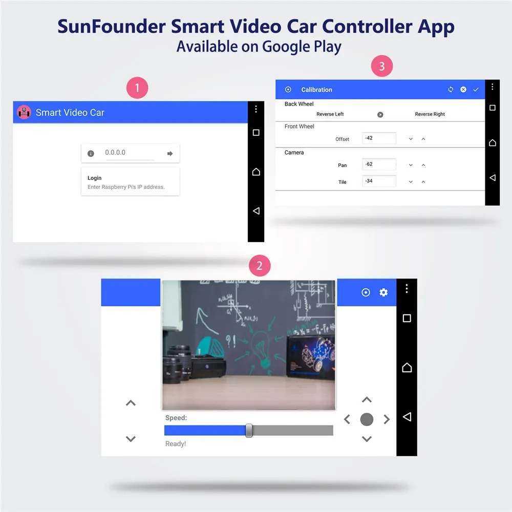 Sunfower умный видео автомобильный комплект Raspberry Pi DIY робот комплект для детей взрослых совместим с Raspberry Pi 4 Модель B 3B+ 3B 2B