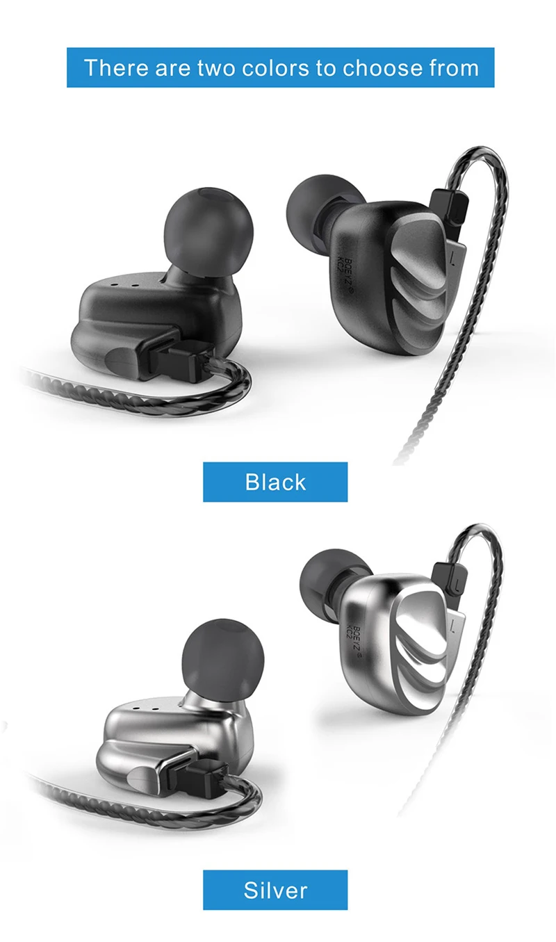 BQEYZ KC2 2BA+ 2DD Гибридный динамический вкладыши гарнитура HIFI диджейский наушник Monito бас бег спортивные fone де ouvido sem fio
