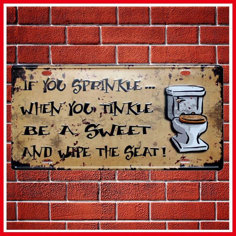 Новый девиз металлический номерной знак для автомобиля винтажный Декор дома