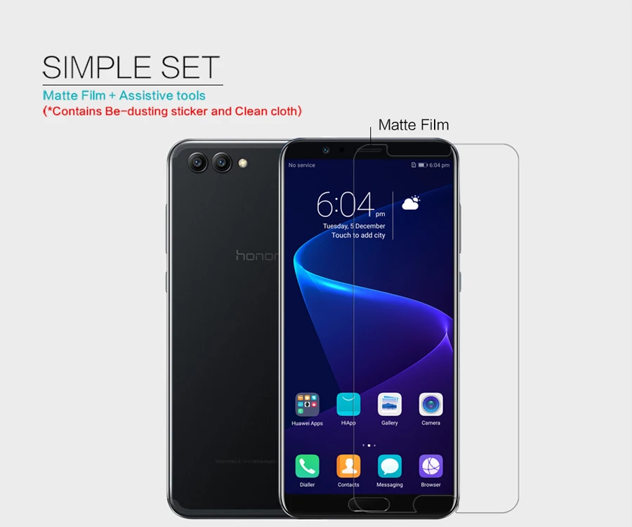 2 шт./лот Huawei Honor V10 NILLKIN кристально прозрачная защитная пленка или Антибликовая