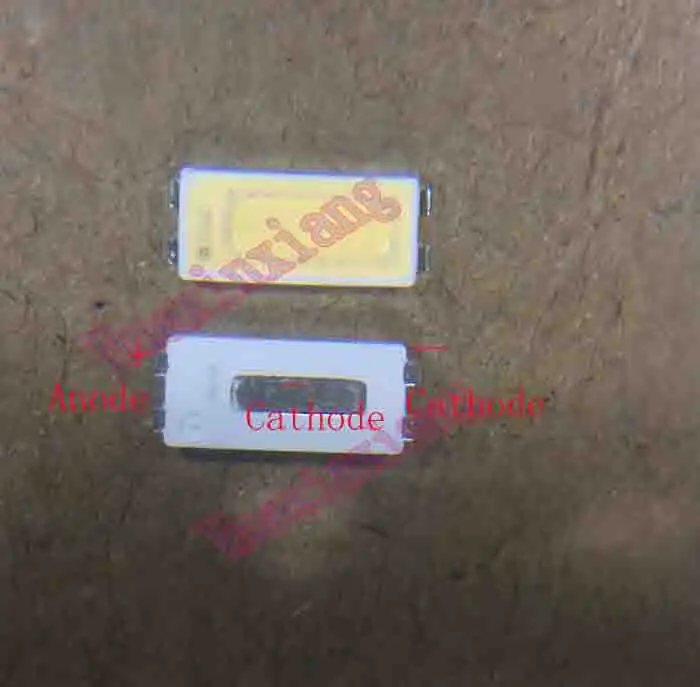 100 шт./лот SMD СВЕТОДИОДНЫЙ 7030 6V бусины холодный белый 1 Вт 70LM 160mA супер яркий для ТВ/ЖК-дисплей Backlihgt