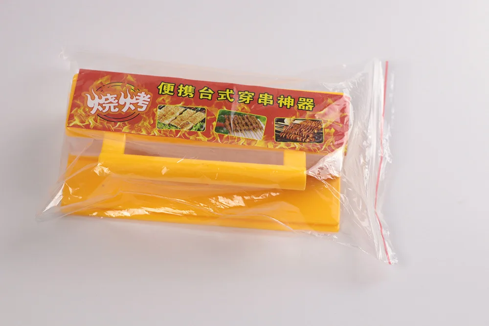 1 шт. шашлык для барбекю Однорядная/двухрядная машина приготовления мяса Быстрый