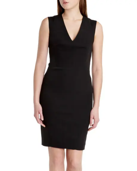 Новое Стильное легкое шерстяное облегающее черное сексуальное женское платье с