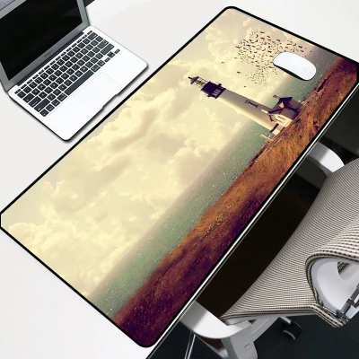 yellow 900X400mm thick Rubber gaming mouse pad anime Creative large size mausepad For Keyboard Mice PC Desk Non slip Mat - Цвет: yellow