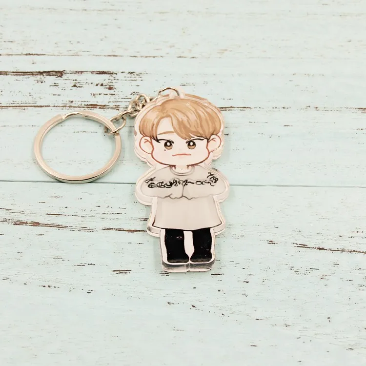 GOT7 альбом Джексон JB MARK пластик Q стиль рисунок персонализированный брелок для ключей брелок кулон брелок