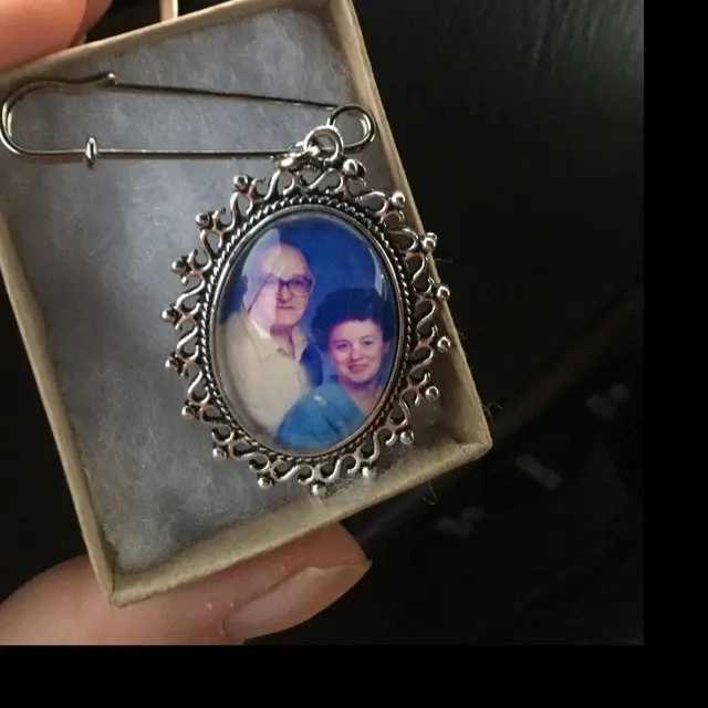 Персонализированные свадебное фото бутоньерка Pin Keepsake протяжки, настроить невесты лацкан, памятное фото Pin, подарок для жениха