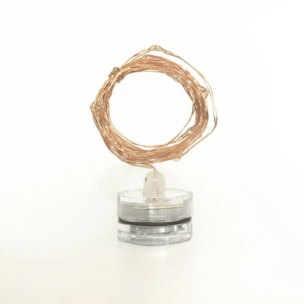 СВЕТОДИОДНАЯ Гирлянда в виде свечи из медной проволоки 2 м питание от