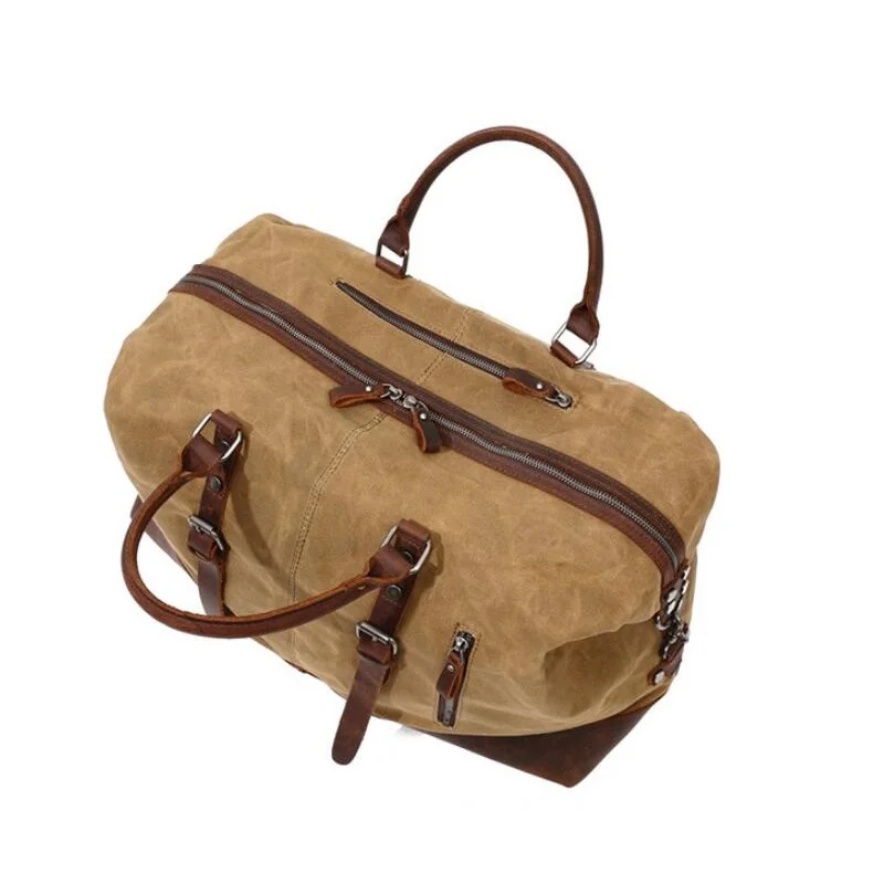 MCO 2019 винтажные сумки из чистого хлопка холщовые кожаные для путешествий Большая