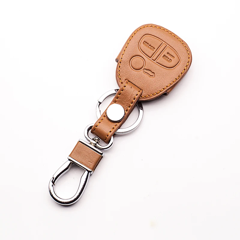 High quality 3 button For Mitsubishi OUTLANDER PAJERO Lancer EX / ASX leather remote control car key holder case | Автомобили и