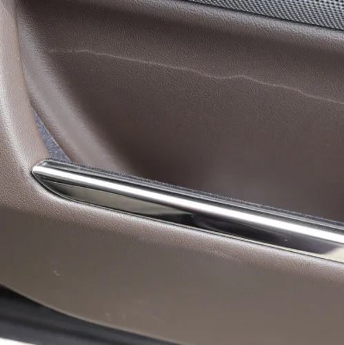 4 шт. автомобильные наклейки-полоски из нержавеющей стали для интерьера