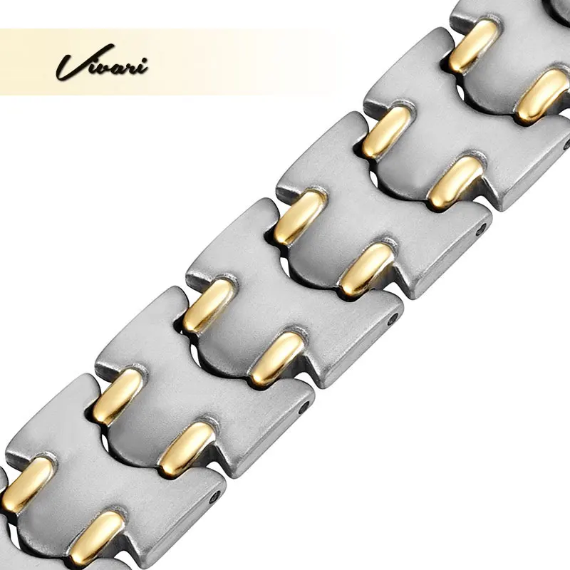 Vivari высококачественный титановый магнитный браслет мужской 22 шт. магниты 2 тона