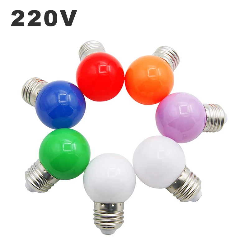 6 шт./лот 220 V E27 светодиодный Красочные лампы SMD2835 энергосберегающая лампа для