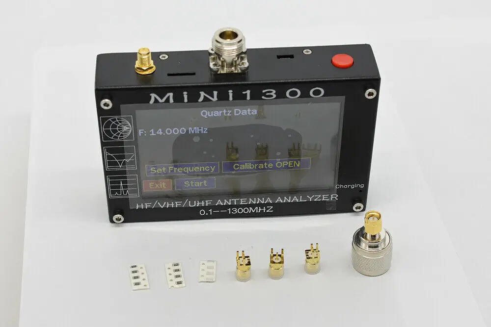 Новое обновление Mini1300 4,3 дюйма 0,1-1300 МГц HF/VHF/UHF антенный анализатор емкостный сенсорный экран