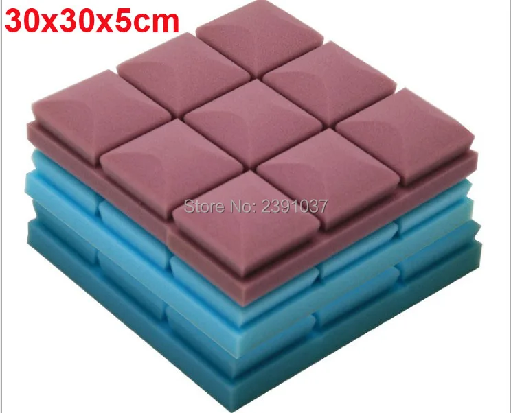 

10 шт. 30x30x5 см акустическая Звукоизоляционная пена, акустическая обработка звука, толщина 50 мм, форма Sudoku для стен студии