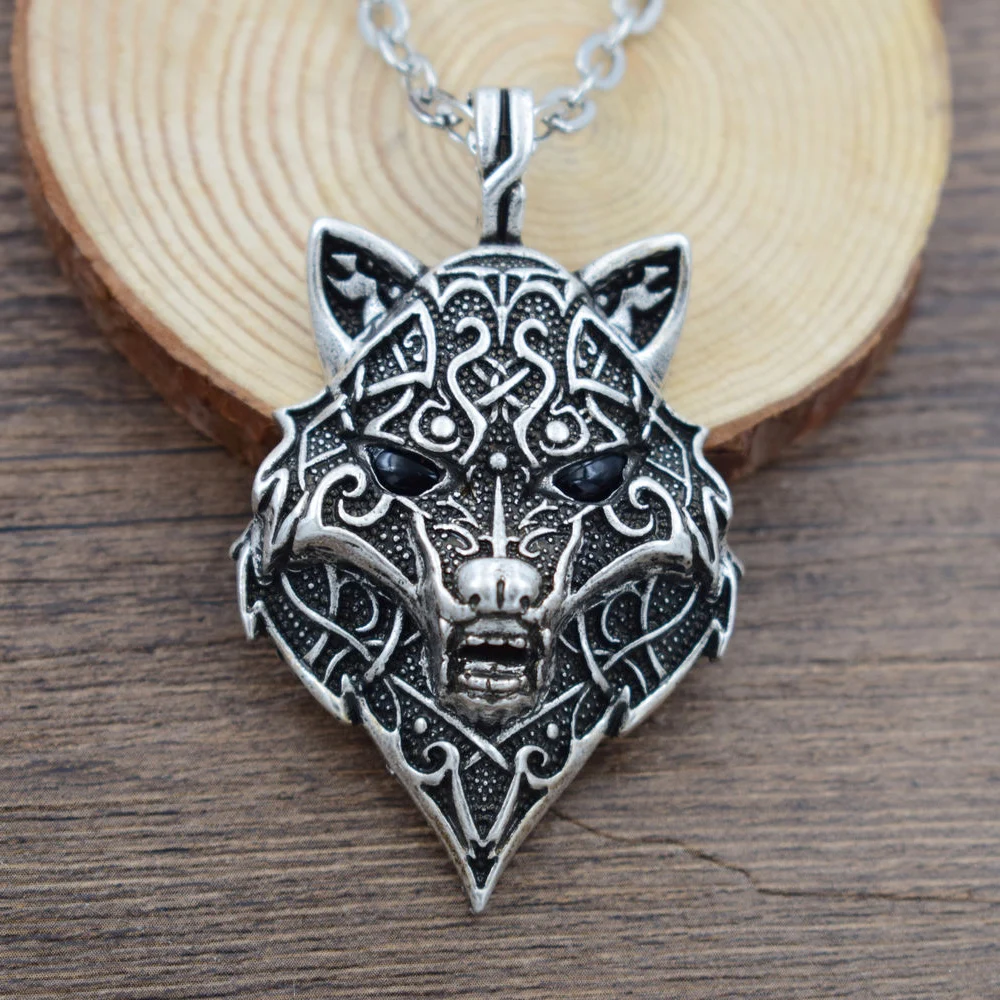 SanLan 1 шт. Прямая поставка скандинавский волк ожерелье подвеска оригинальные