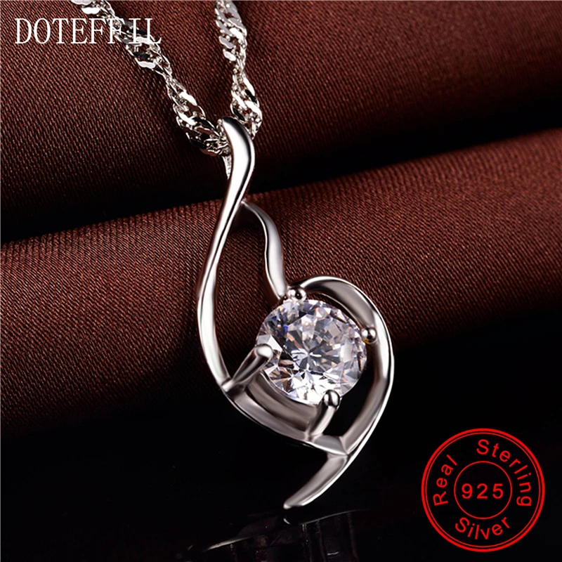 Новое поступление 100% Стерлинговое Серебро ожерелье для женщин очаровательное