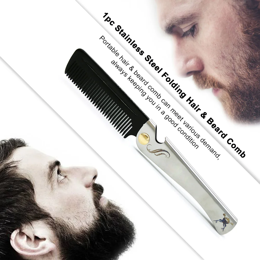 Нержавеющая сталь путешествия коммерческий пластиковый небольшой гребень