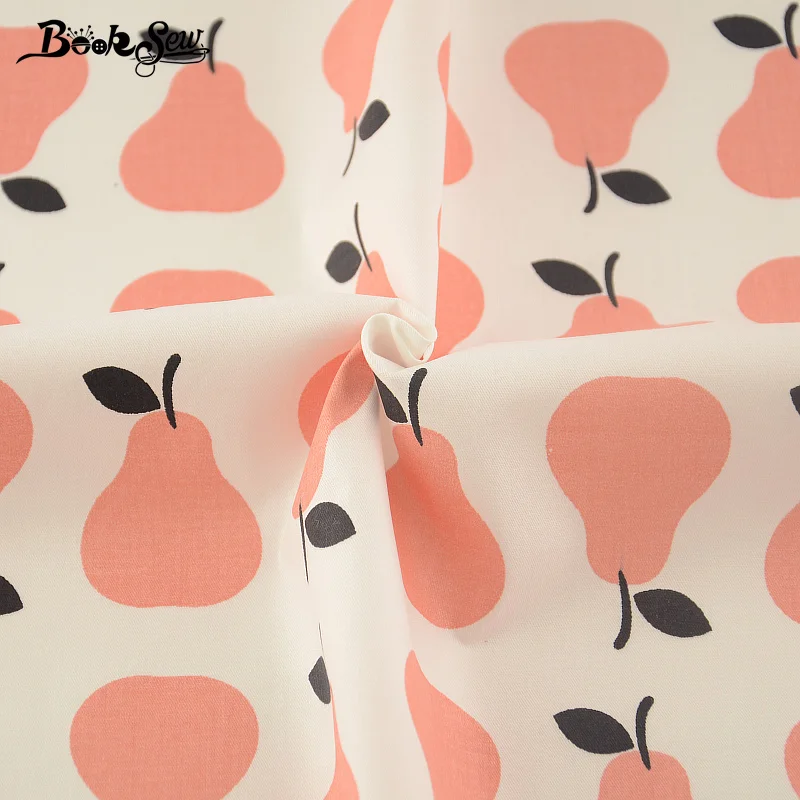Новости оранжевые груши дизайн 100% хлопок саржевая Ткань Жир четверть тела