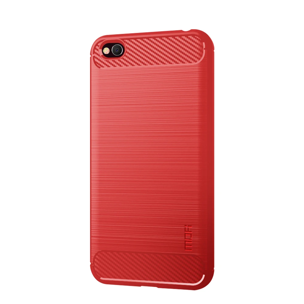 Оригинальный модный чехол MOFi для телефона Xiaomi Redmi GO мягкий из углеродного волокна