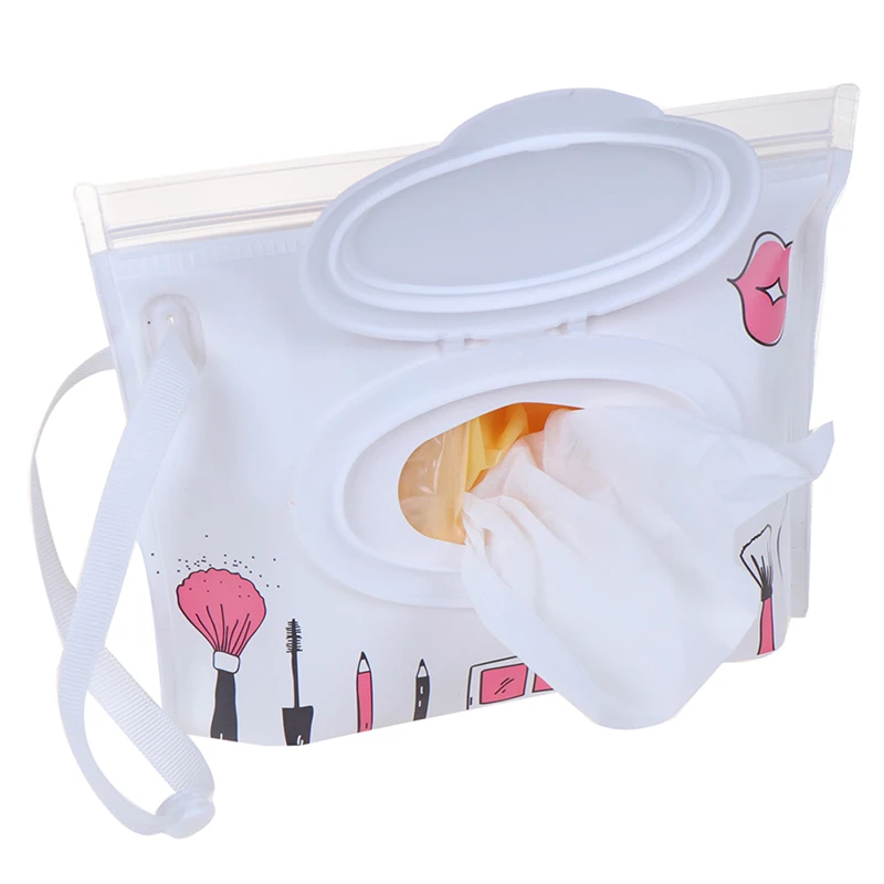 1 предмет Модный Комплект Салфетки Для Переноски Чехол сцепления и влажные