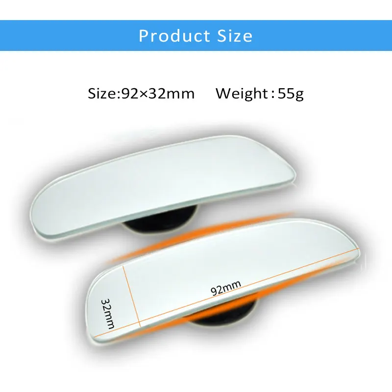 OVERE 1 комплект Автомобильное зеркало заднего вида 360 широкоугольный объектив для