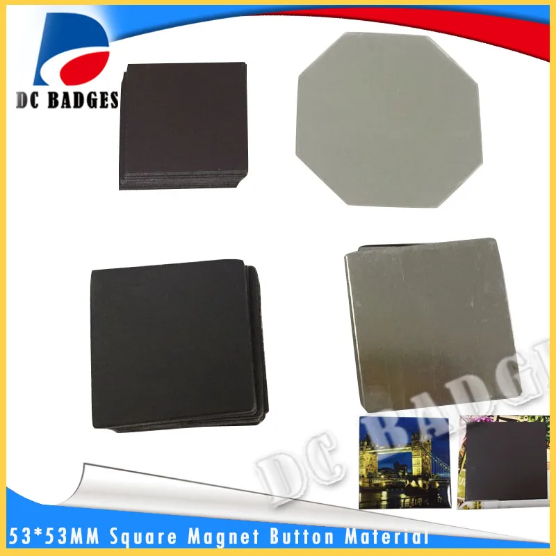 53*53 мм квадратная фотомагнитная пресс машина для изготовления значков включая