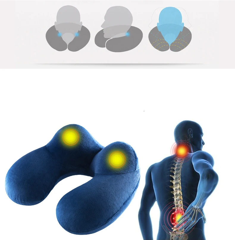 U образная дорожная подушка надувная в самолете дорожные аксессуары для головы