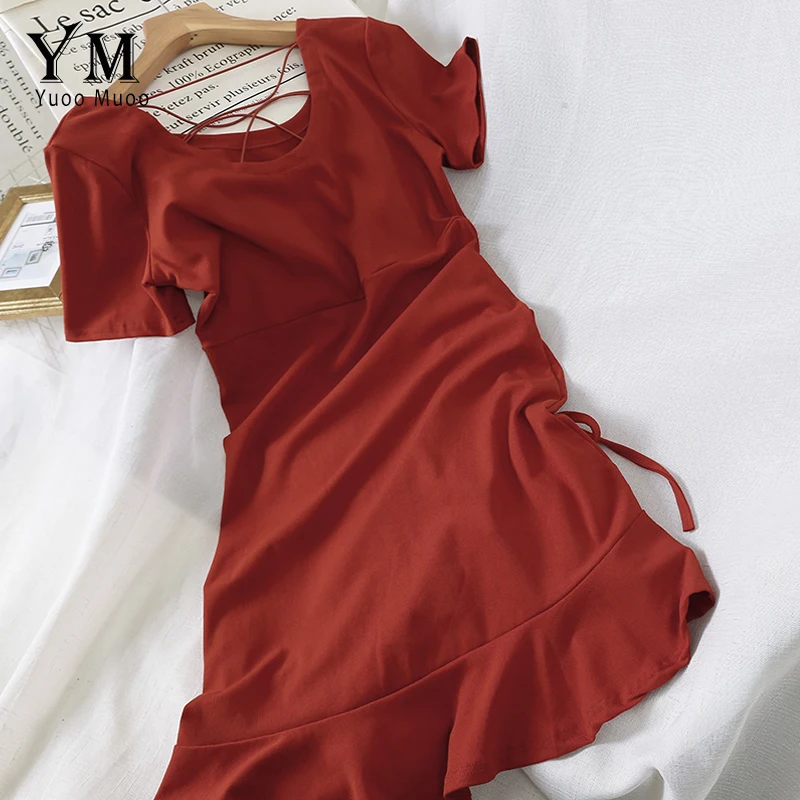 YuooMuoo Лето 2019 женское элегантное платье русалки хорошее качество корейский