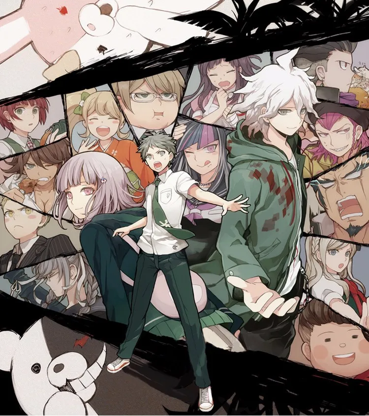 Аниме Danganronpa триггер счастливый хаос с капюшоном на молнии Толстовка Косплей Костюм Monokuma куртка для мужчин и женщин Повседневная Толстовка