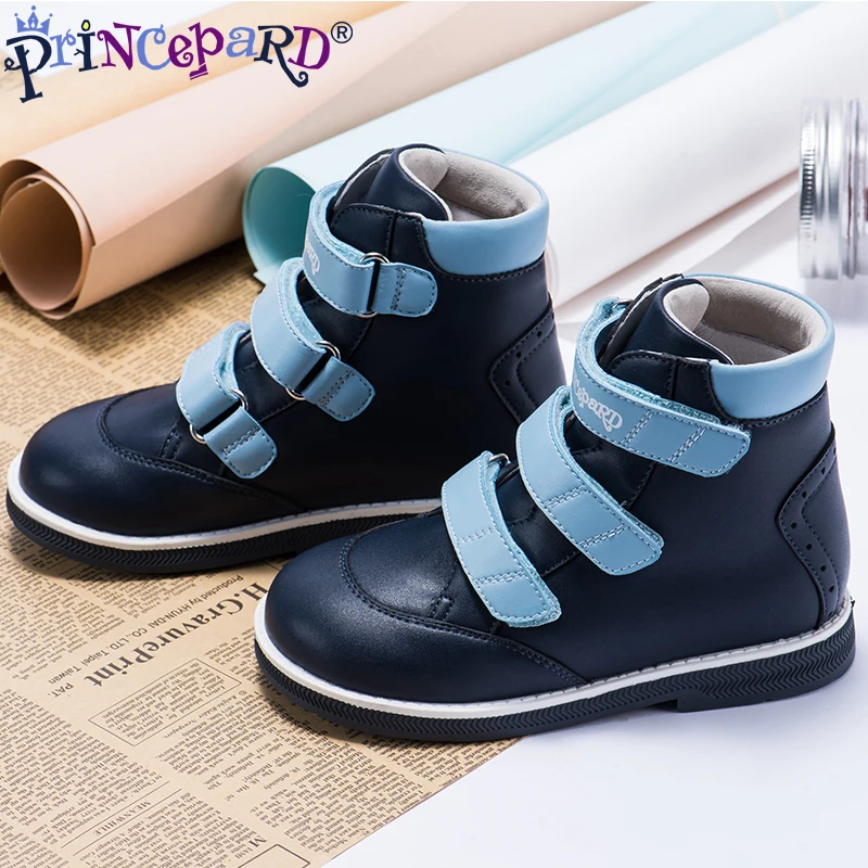 Princepard/2019 г. Демисезонные ортопедические кроссовки для мальчиков темно-синие из