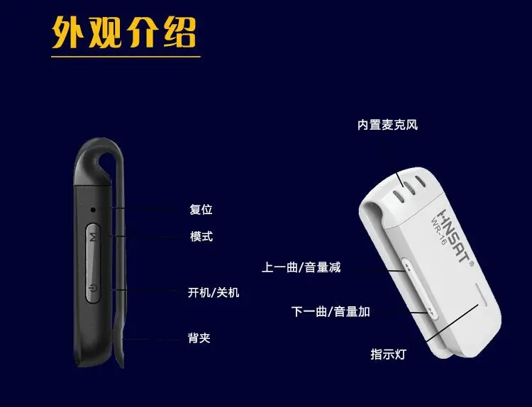 Цифровой мини-диктофон с зажимом 8 Гб | Электроника