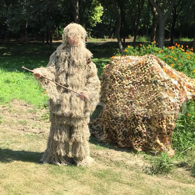 Охота Лесной Камуфляж Снайпер Ghillie костюм слепой снайпер прицел крепление камуфляжная одежда 3D Камуфляж Дерево Стенд Набор